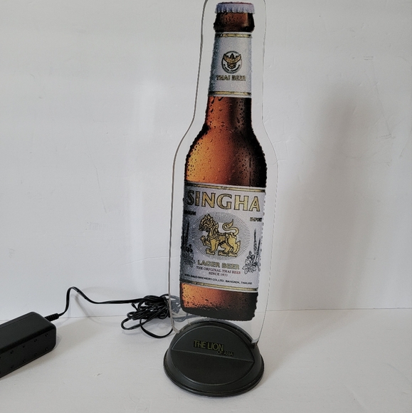 Singha Thai Beer Lion Acrylic Light Sign Lamp - Picture 8 of 10